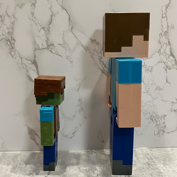 Minecraft Steve and Zombie toys EUC - Picture 10 of 10